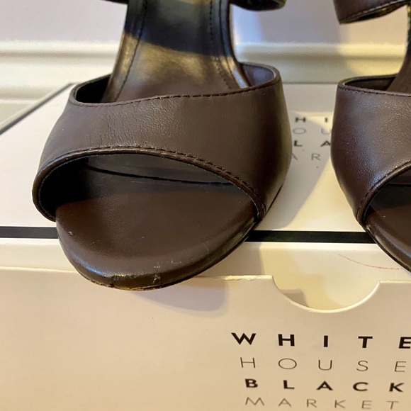 White House Black Market Alianna Brown Wedges 7.5 - Picture 7 of 7